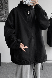 秋冬季冲锋衣情侣风衣男宽松健身工装风夹克外套 JK8917/P100图片