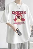 已注册/夏季草莓熊印花短袖T恤男生宽松体恤打底衫DT1454/P25，男装T恤，电商B316
