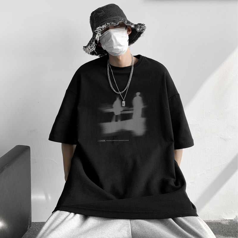 已注册/夏季文艺复古内搭短袖T恤男宽松体恤打底衫DT8825/P25,男装T恤,电商B316