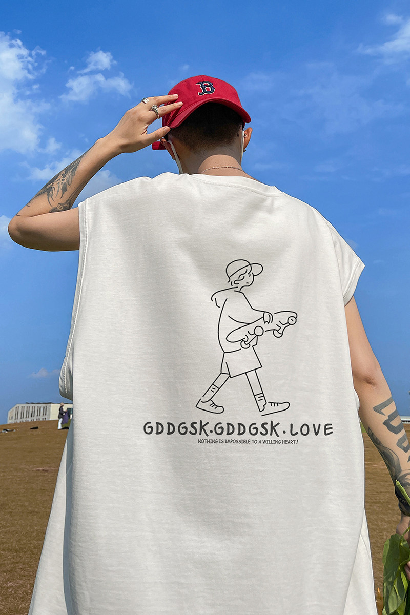 已注册/夏季韩版宽松可爱风背心男百搭坎肩打底衫BX0522/P25,男装背心/马甲,电商B316