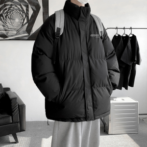 韩系面包服冬季潮牌大码立领棉衣男生保暖宽松工装外套MF9369/P90,男生不懂买衣服搭配正常吗图片