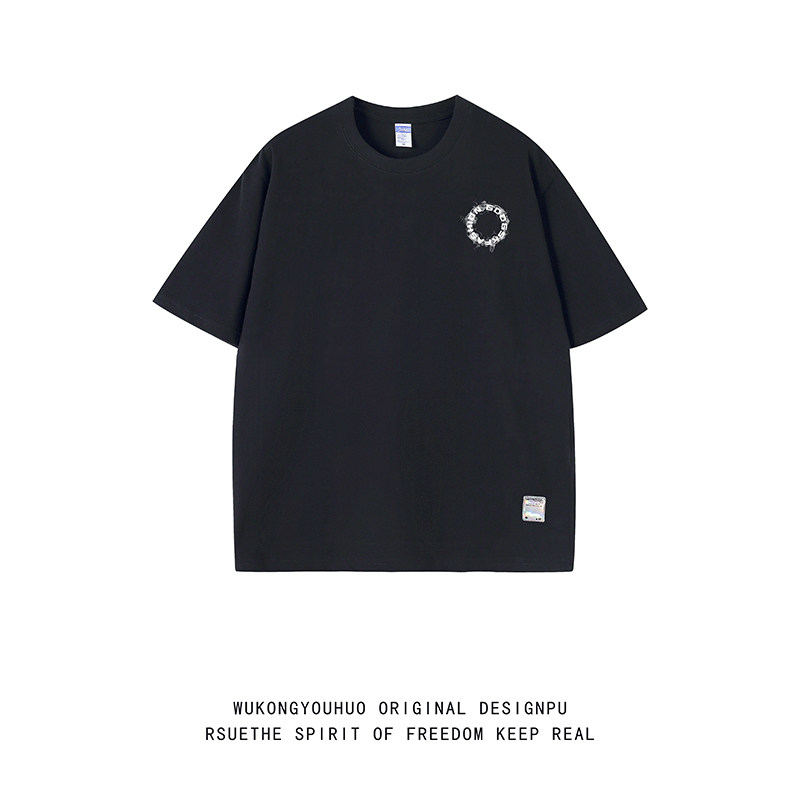 已注册/夏季圆领休闲短袖T恤男日系大码体恤打底衫DT9819/P25,男装T恤,电商B316