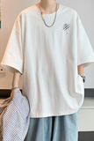 已注册/夏季爪印印花简约短袖T恤男体恤宽松打底衫DT5500/P25，男装T恤，电商B316