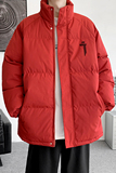 新年红色立领面包服男潮冬季新款羽绒保暖棉衣宽松外套MF9606/P90，男装棉衣，电商B316