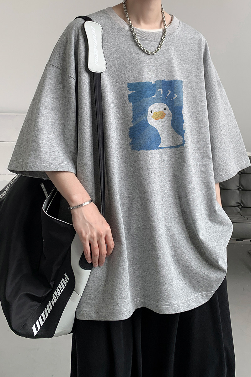 已注册/夏季卡通动物半袖短袖T恤男宽松体恤打底衫DT9213/P25,男装T恤,电商B316