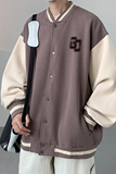已注册/秋季新咖啡色休闲棒球服夹克男生大码外套JK6206/P100，男装夹克，电商B316