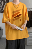 已注册/夏季爆黄色半袖情侣短袖T恤男生大码体恤打底衫DT9500/P25，男装T恤，电商B316