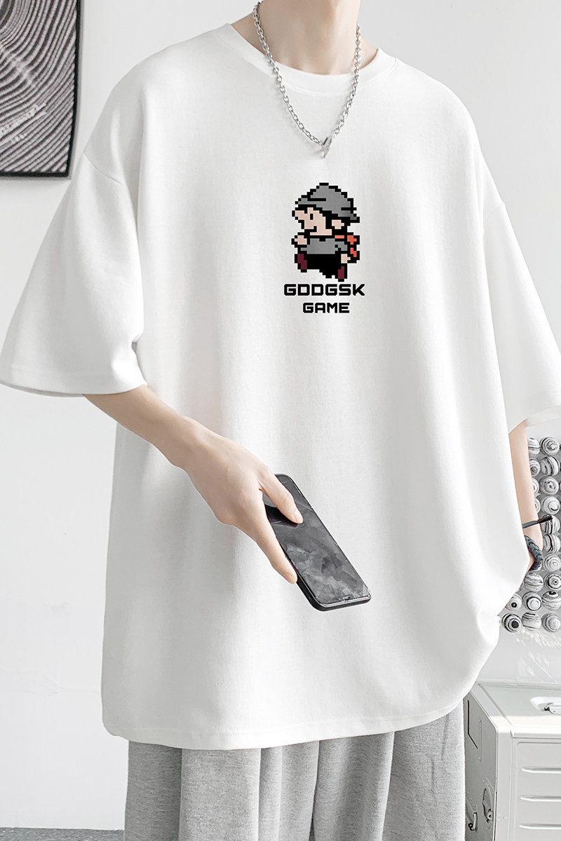 已注册/夏季可爱风运动短袖T恤男生大码体恤打底衫DT7723/P25,男装T恤,电商B316