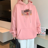 已注册/秋季流行简约印花卫衣男生宽松连帽外套WY9424/P45加绒P50，男装卫衣，电商B316