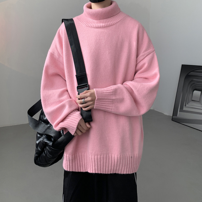 已注册/冬季新款多色高领毛衣翻领针织衫男潮宽松外套MY9399/P45,男装针织衫/毛衣,电商B316