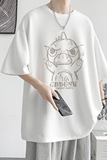 已注册/夏季卡通小人印花短袖T恤男宽松体恤打底衫DT6109/P25，男装T恤，电商B316