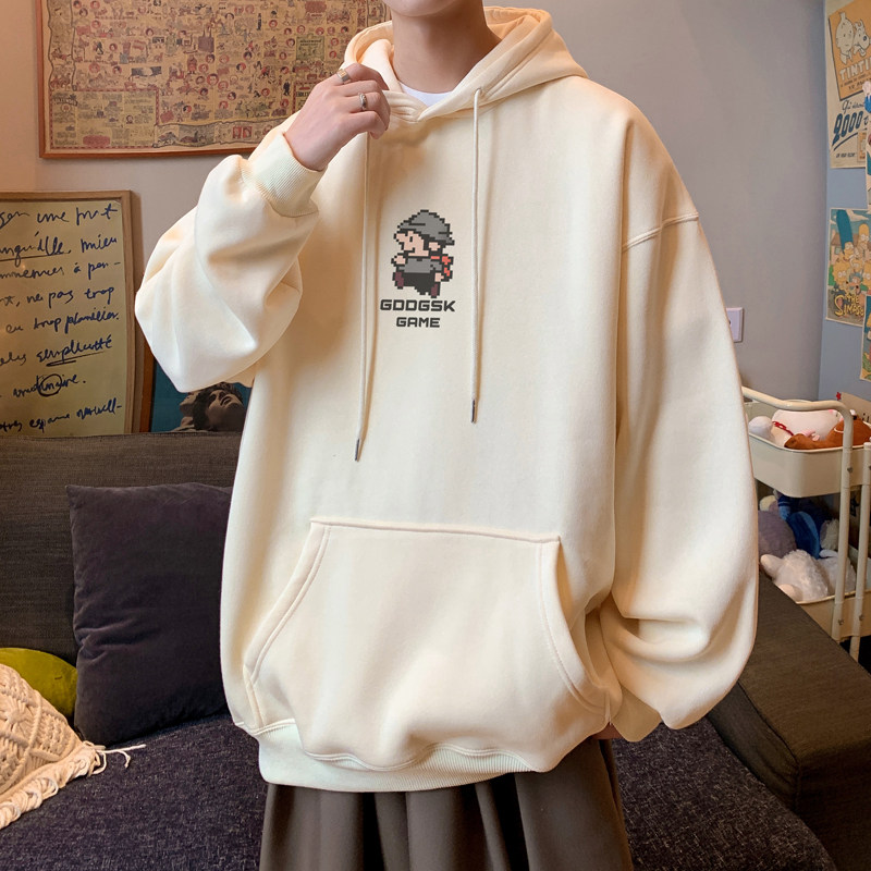 已注册/秋季新复古动漫印花连帽卫衣男生大码外套 WY4199/P50图片
