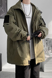 冬季防水羽绒棉衣男魔术贴加厚保暖外套潮牌棉服棉袄MY3368/P120，男装棉衣，电商B316