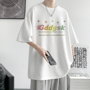 已注册/新夏季纯棉印花黑色短袖T恤男生打底衫体恤DT3360/P25图片