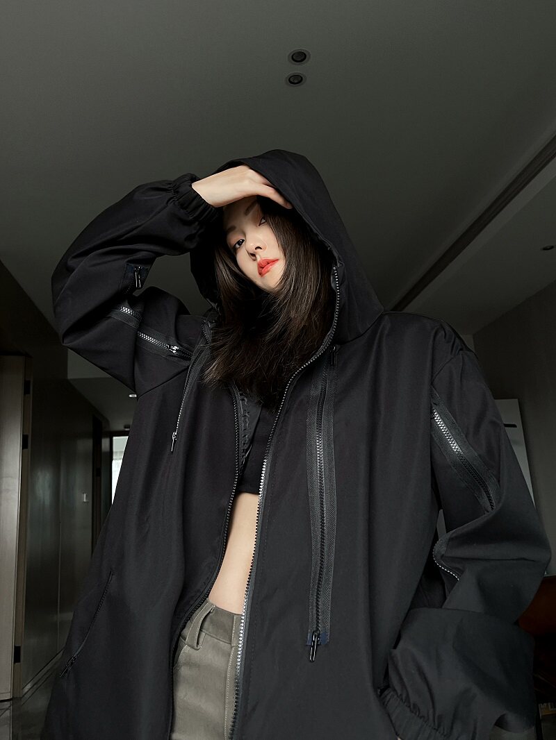 美式机能冲锋衣男女中性潮牌春秋季大码夹克外套情侣JK8333/P100,男装夹克,电商B316
