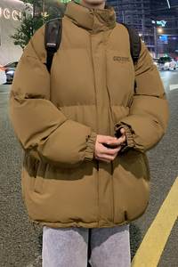 冬季加厚棉衣男潮宽松青年保暖面包服美式复古立领外套MF9396/P90图片