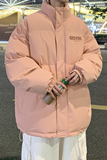 冬季加厚棉衣男潮宽松大码保暖面包服情侣立领休闲外套MF9396/P90，男装棉衣，电商B316