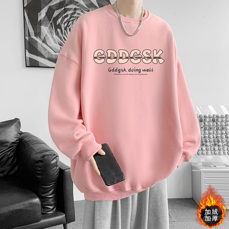 已注册/冬季新纯棉卫衣男士打底衫圆领外套WY3773/P35加绒P40,男装卫衣,电商B316