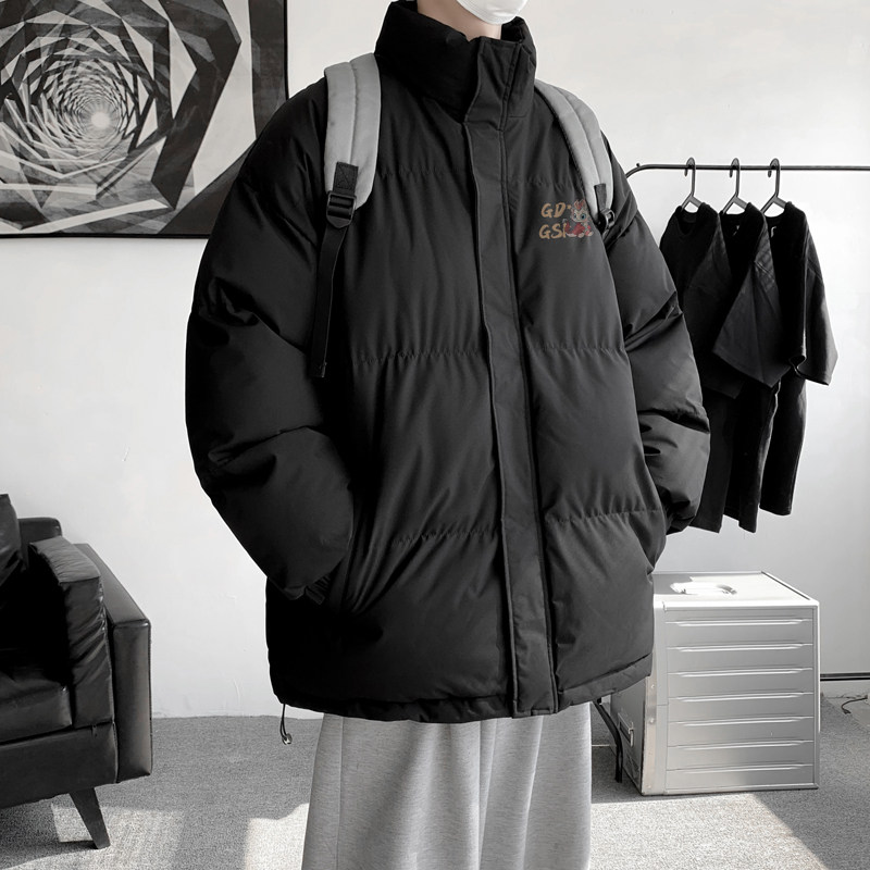 新年新款喜庆红色立领面包服男潮冬季保暖棉衣宽松外套MF9592/P90,男装棉衣,电商B316