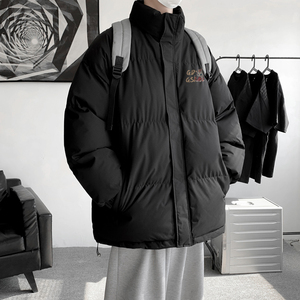新年新款喜庆红色立领面包服男潮冬季保暖棉衣宽松外套MF9592/P90图片