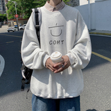 已注册/秋季新百搭白色圆领卫衣男宽松休闲打底衫WY5207/P35，男装卫衣，电商B316