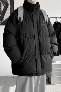 高级感加厚立领羽绒棉服冬季保暖外套男青年宽松面包服MF9577/P90图片