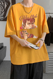 已注册/夏季卡通印花短袖T恤男宽松百搭体恤打底衫DT3654/P25，男装T恤，电商B316