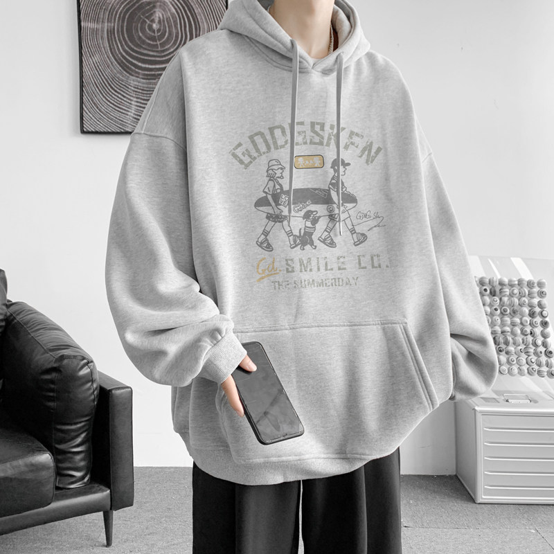 已注册/华棉秋季潮流印花卫衣男生圆领打底衫保暖外套WY9234/P50,男装卫衣,电商B316