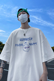 已注册/夏季外景纯棉圆领短袖T恤男复古休闲宽松体恤衫DT9660/P25，男装T恤，电商B316