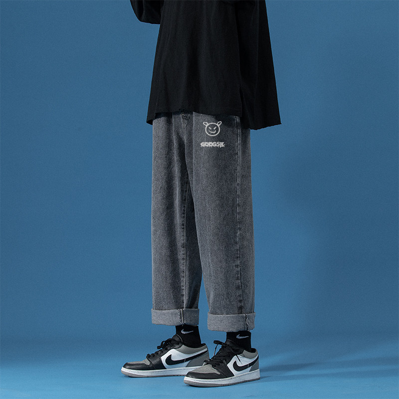 已注册/2025秋季新款港风ins牛仔裤男女中性直筒休闲裤NZ4388/P45,男装牛仔裤,电商B316