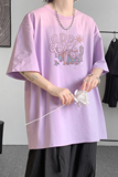 已注册/夏季紫色短袖T恤男健身休闲大码体恤打底衫DT5963/P25，男装T恤，电商B316