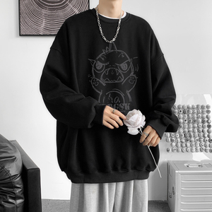已注册/华棉秋季圆领卫衣男生打底衫宽松大码外套WY9203/P35图片