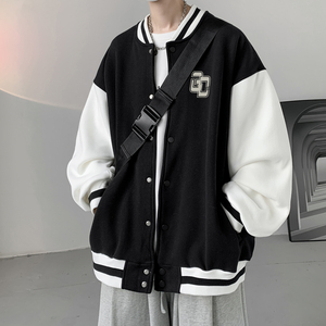已注册/秋季新潮牌休闲撞色棒球服男宽松港风外套JK6206/P100图片