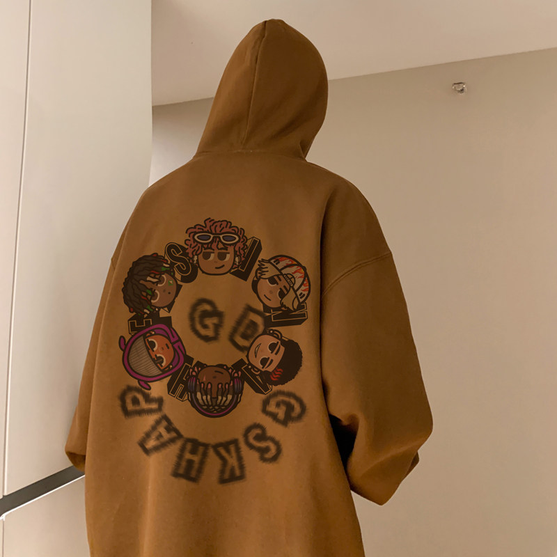 已注册/秋季高街休闲连帽卫衣男大码打底衫外套WY9252/P50加绒P55,男装卫衣,电商B316