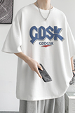 已注册/重磅新夏季印花男短袖T恤白色大码宽松体恤DT3666/P25，男装T恤，电商B316
