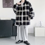 2025秋季新款潮牌棒球服男女港风ins夹克大码格子外套JK4300/P135，男装夹克，电商B316