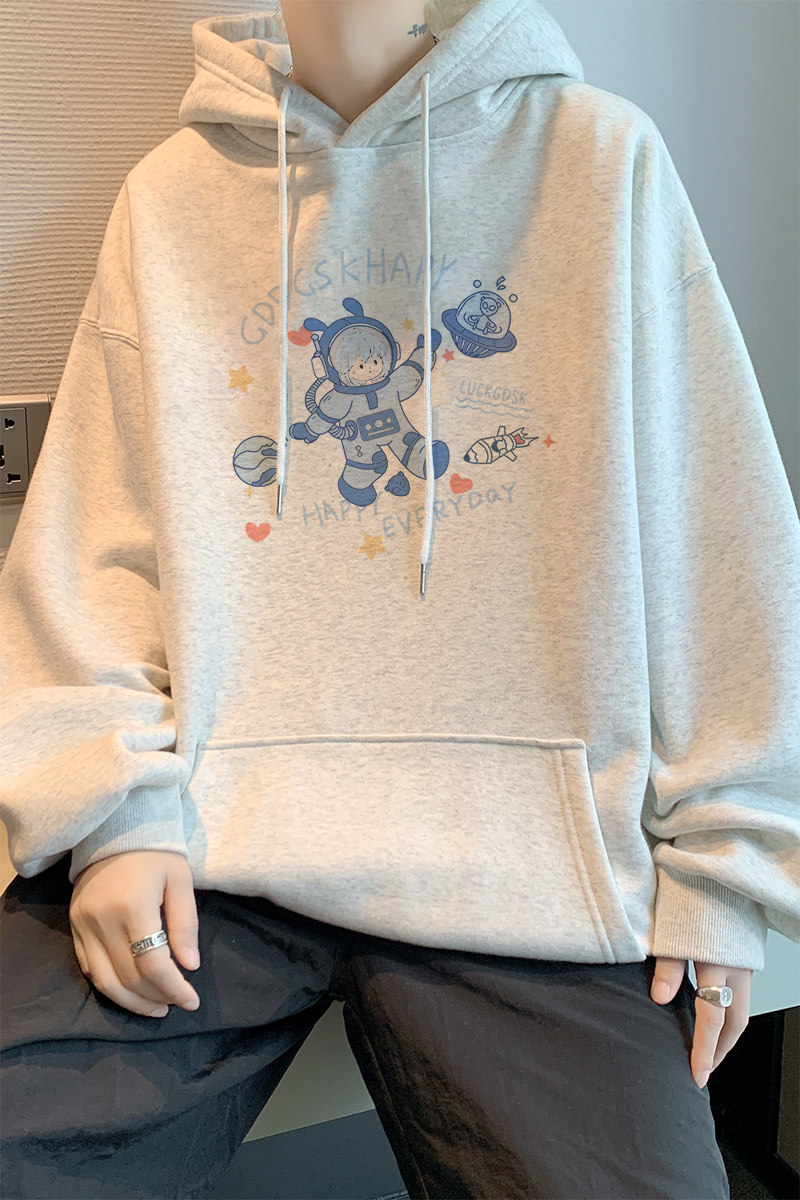 已注册/秋季复古重磅连帽卫衣男宽松打底衫外套WY9159/P50加绒P55,男装卫衣,电商B316