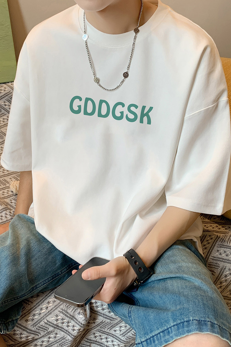已注册/夏季流行字母印花短袖T恤大码男体恤打底衫DT5133/P25,男装T恤,电商B316