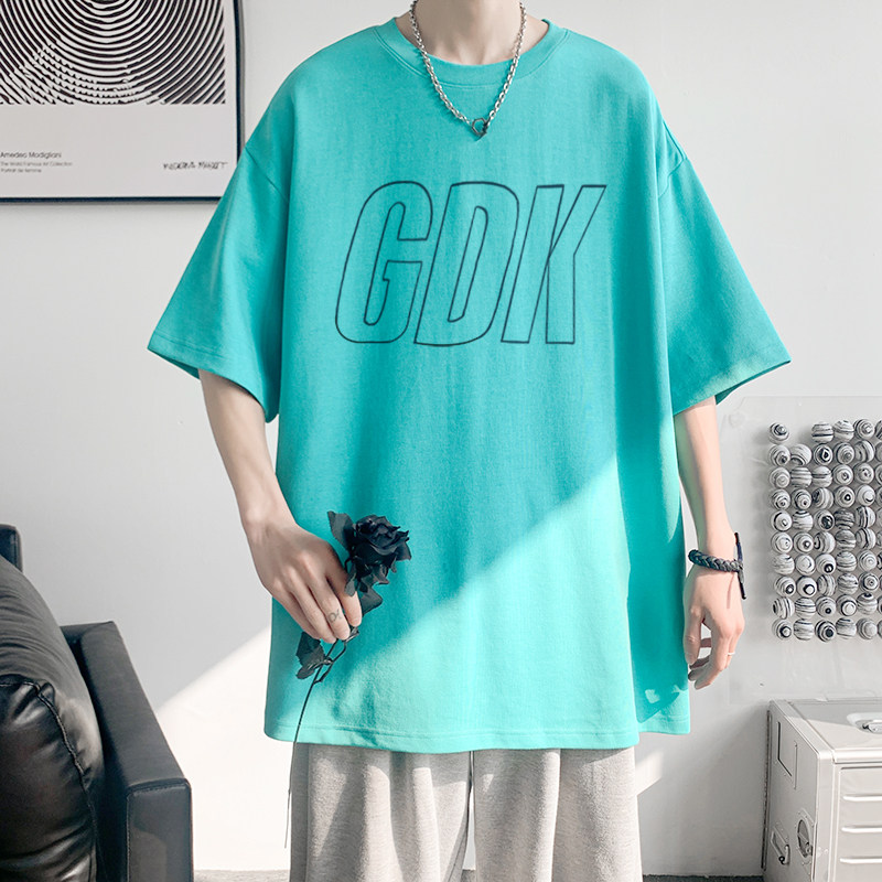 已注册/夏季印花短袖T恤男女港风半袖大码情侣体恤DT3366/P25,男装T恤,电商B316
