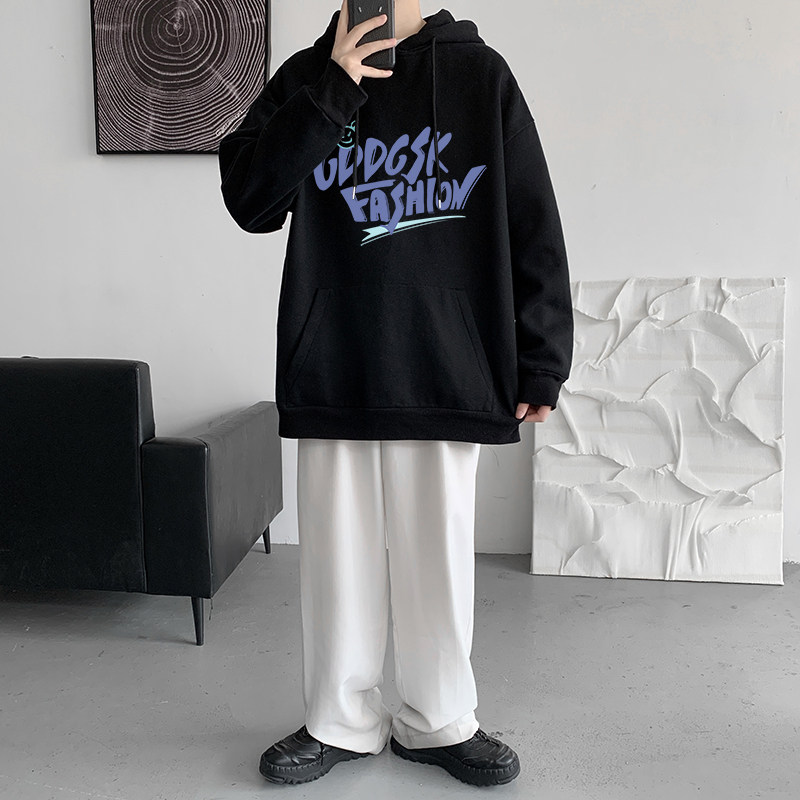 已注册/秋季字母印花卫衣男女套头连帽外套打底衫WY0388/P40,男装卫衣,电商B316