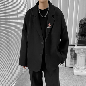 已注册/春夏季小西装男港风大码西服休闲外套网红 XZ0108/P80图片