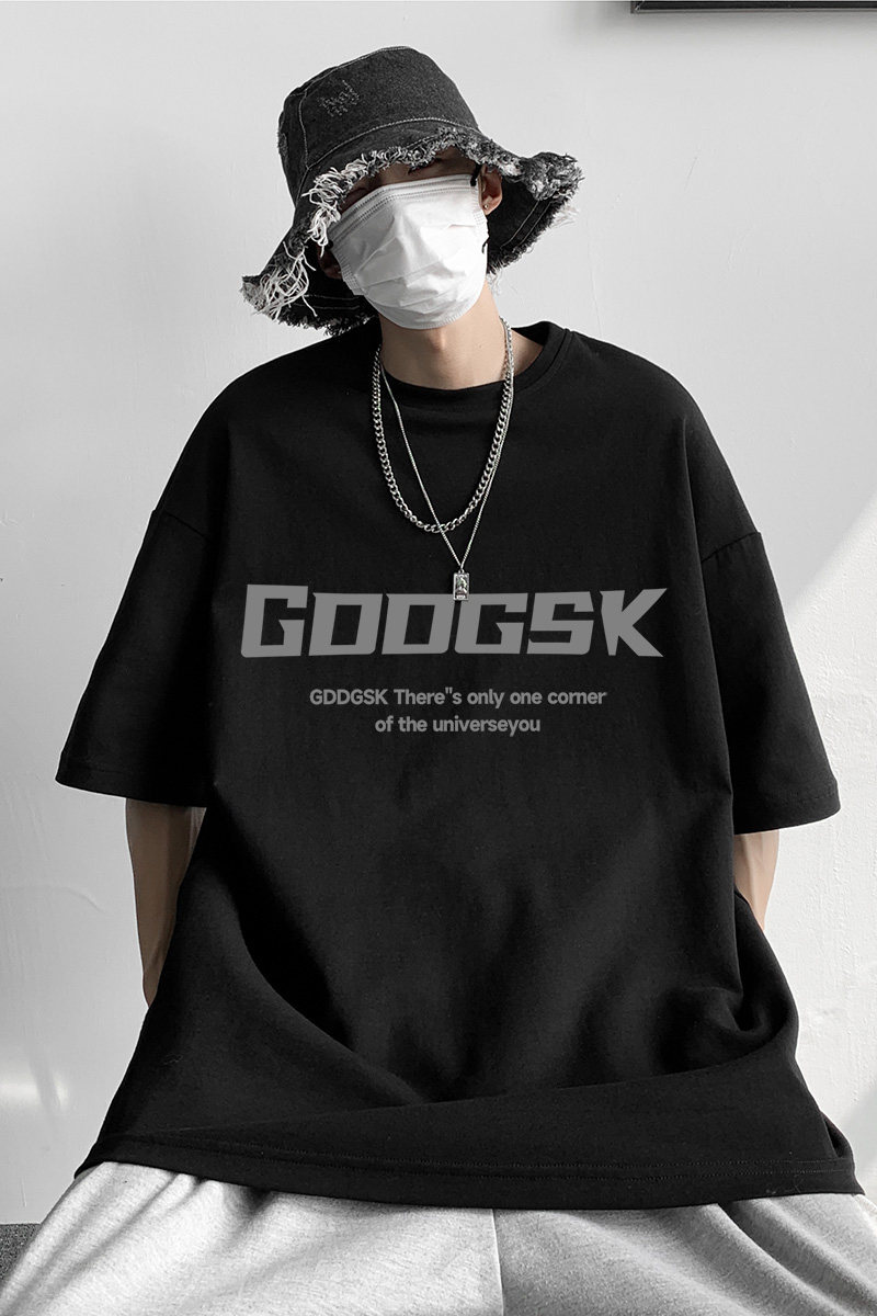 已注册/重磅字母印花短袖T恤男夏季港风半袖体恤打底衫DX1111/P25,男装T恤,电商B316
