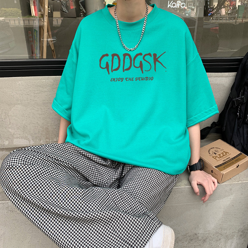 已注册/2025夏季字母印花短袖T恤男女中性半袖半袖大码DT6677/P25,男装T恤,电商B316