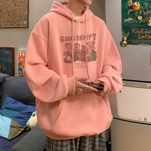 已注册/秋季情侣潮牌百搭连帽卫衣男生宽松外套WY9379/P45加绒P50