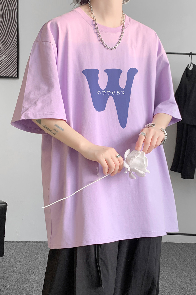 已注册/夏季圆领情侣短袖T恤男宽松港风体恤打底衫DT1313/P25,男装T恤,电商B316