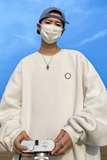 已注册/秋季新白色印花圆领大码卫衣男运动打底衫WY1220/P35，男装卫衣，电商B316