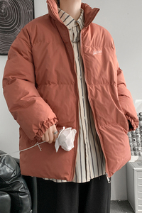 冬季新加厚保暖棉服男生羽绒立领棉衣印花棉袄外套MY3598/P88图片