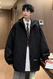 秋冬季工装冲锋衣流行男宽松休闲风连帽夹克外套JK6321/P100，男装夹克，电商B316