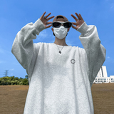 已注册/华棉秋季新圆领简约卫衣男宽松运动打底衫WY1220/P35，男装卫衣，电商B316