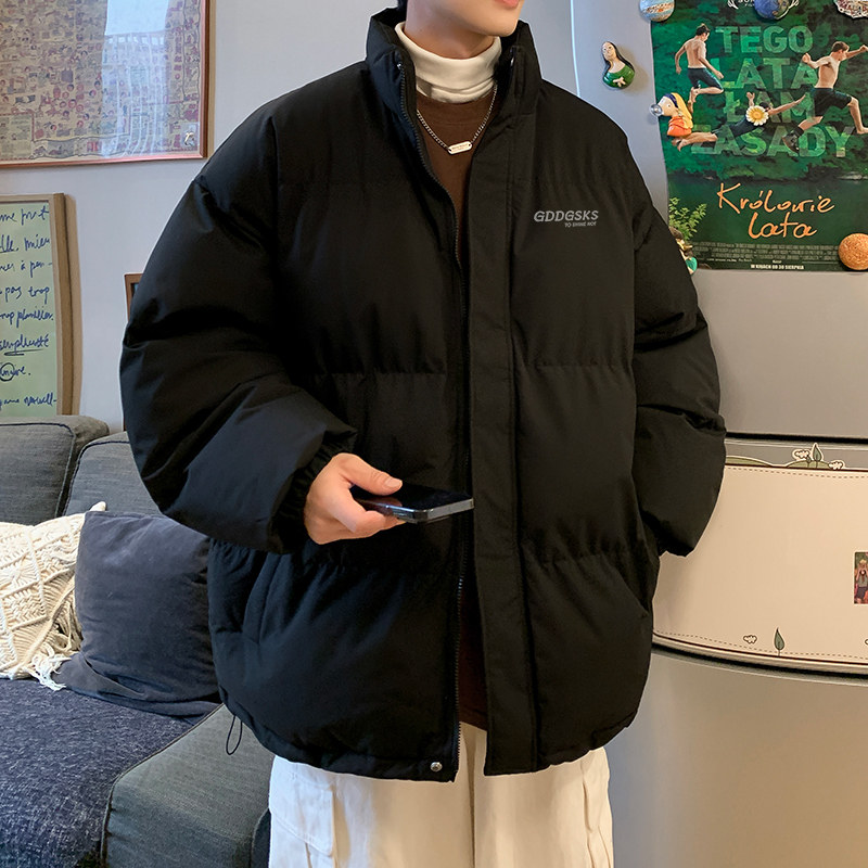 冬季潮流高街面包服男潮大码保暖棉衣情侣立领加厚外套MY1169/P90,男装棉衣,电商B316